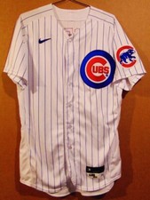 CHICAGO CUBS RYAN TEPERA WHITE PINSTRIPE MLB JERSEY