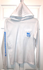 Vineyard Vines Woman's White Cotton Long Sleeve Hooded T Shirt Size XS