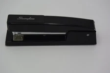 Vintage Swingline Stapler 747 Model 94-02 Heavy Metal Desktop Black Made in USA