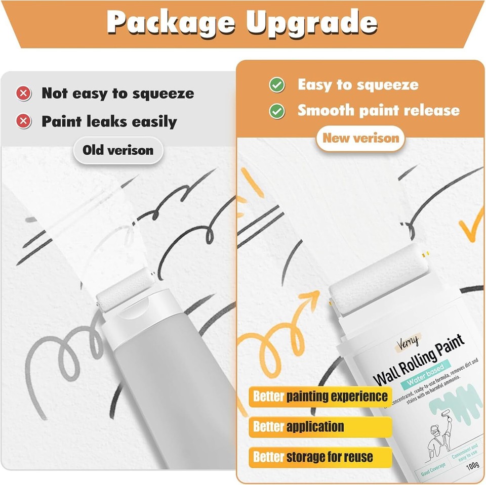 White Paint, White Paint for Wall Touch up Paint for Walls, Water Based