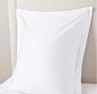 Set of 3 Square Other Size Pillow Sham 610 TC Cotton Solid in White N Black
