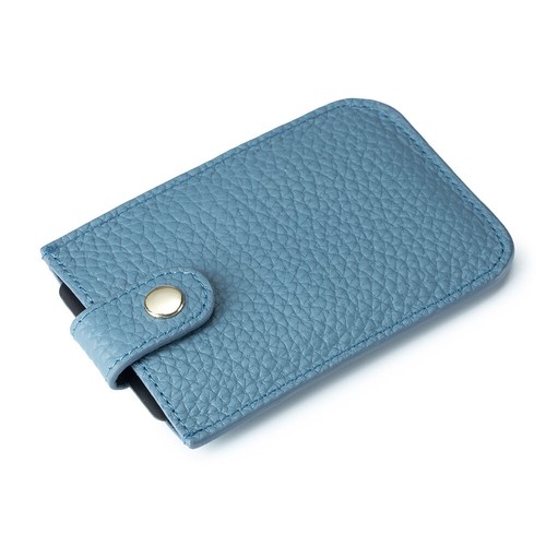 Cartera Minimalista Delgada Extraíble Portatarjetas de Crédito Cuero Genuino Bloqueo RFID - Imagen 25 de 31