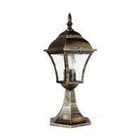 Wegeleuchte IP43 E27 43 Cm Glas Aluminium Rustikal Stehleuchte AußEn Hof Garten
