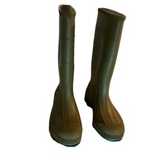Northerner Waterproof Green Womens Rain Boots Garden Rubber Size 5 USA Made