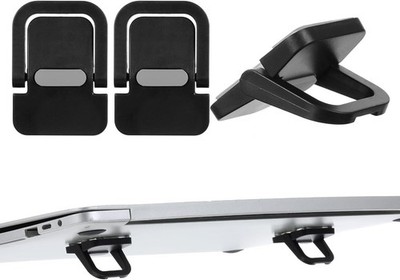 2Pcs Keyboard Riser Self-Adhesive Mini Portable Laptop Stand Foldable Portable C