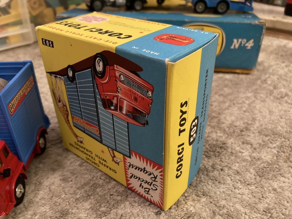 Corgi Ancien – Transporteur De Girafe De Cirque – Échelle 1:43 – Avec Boîte D'origine