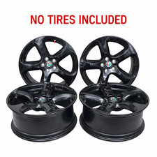 2018-2023 Alfa Romeo Stelvio 18 Inch 5 Spoke Rim Wheel Wout Tire Set Black Oem