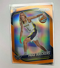 Panini 2025 Prizm WNBA Paige Bueckers Orange Prizm RC Variation #147 /99