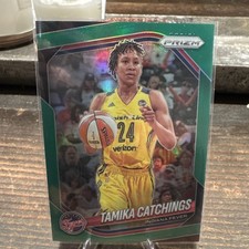 2025 Panini Prizm WNBA Basketball #60 Tamika Catchings Green Prizm Card