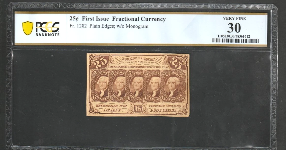 US Paper Money Grade 25 25c Denomination for sale | eBay