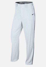 Nike Youth Boys Lights Out Full Length Piped II Baseball Pant WHITE SMALL