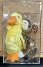 Ty Duck-e and Cappuccino Beanie Baby of the Month Set of 2 Plush