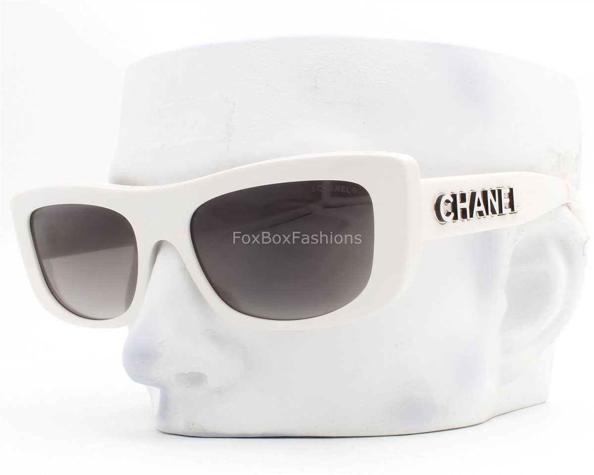 Chanel Sunglasses Greige White Gold Outline Logo ch5559-A 1828/S6