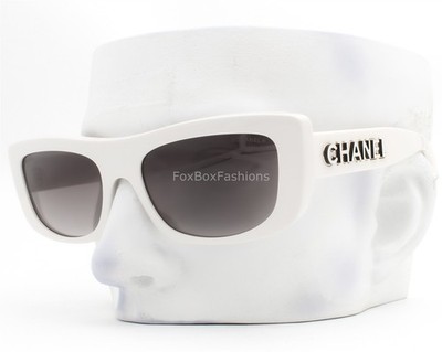 Chanel Sunglasses Greige White Gold Outline Logo ch5559-A 1828/S6