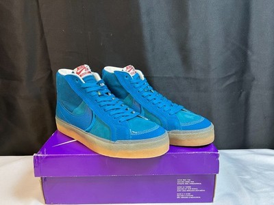 Nike SB Zoom Blazer Mid PRM Plus DV5468-300 Mens Blue Athletic Sneaker Size 9