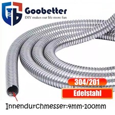 Flexschlauch Edelstahl Panzerschlauch Metallschlauch Kabelschutz Sleeve 4 -100mm