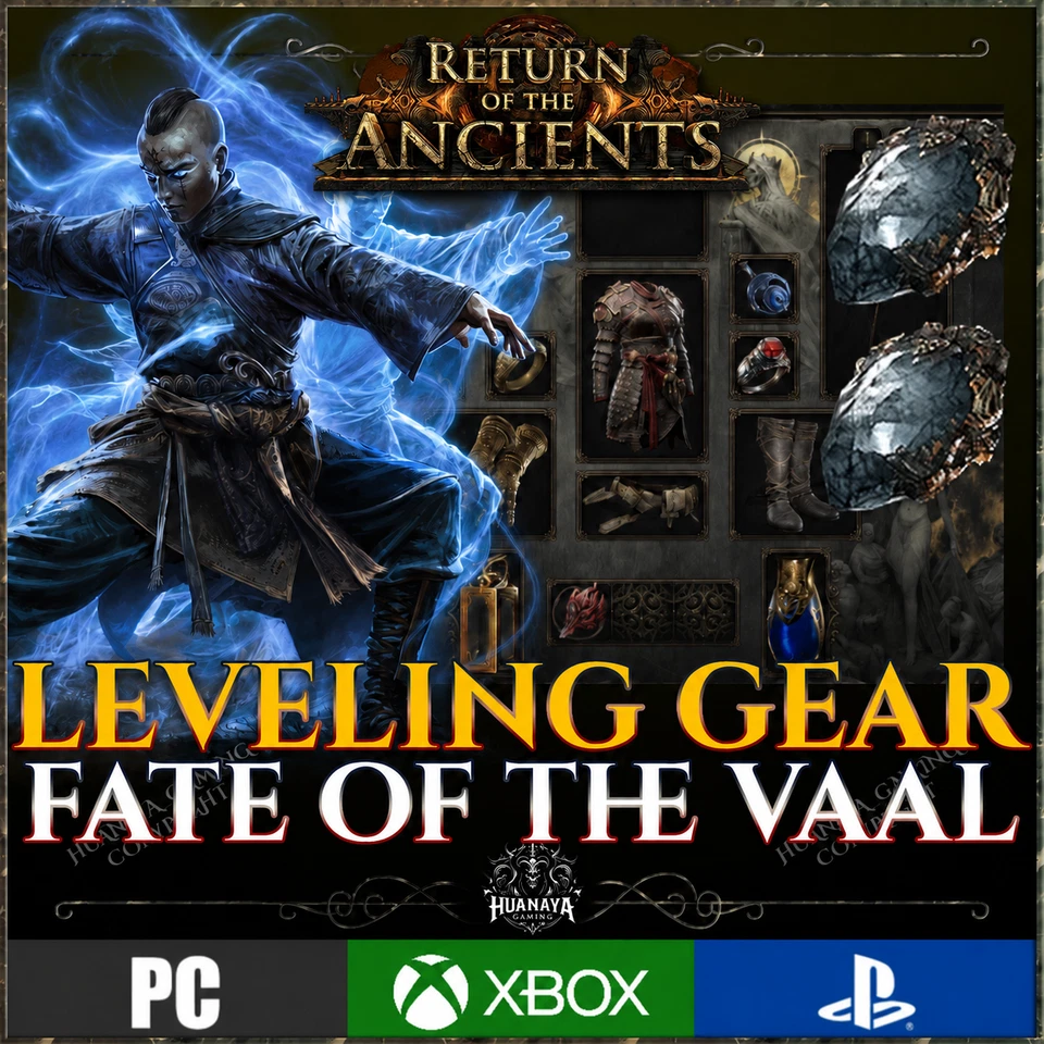PATH OF EXILE 2  🟢 LEVELING GEAR ALL CLASSES 🟢RETURN OF THE ANCIENTS POE2 - Image 1 of 1