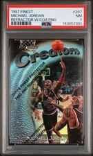 1997-98 Topps Finest Basketball Michael Jordan #287 Refractor /1090 PSA 7