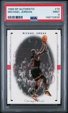 1998-99 SP Authentic - Michael Jordan #10 PSA Gem Mint 9 Bulls HOF NBA