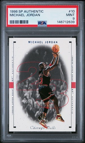 1998-99 SP Authentic - Michael Jordan #10 PSA Gem Mint 9 Bulls HOF NBA