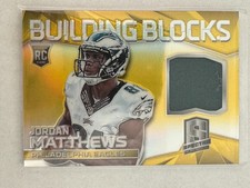 Jordan Matthews - 2014 Spectra - Building Blocks Jerseys #BB-JMA Gold 10/25 (RC)
