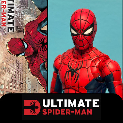 HEAD ONLY SH Figuarts Ultimate Spider-Man (2024) Custom Painted Comic 1:12