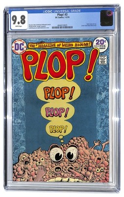 Plop! #3 CGC 9.8 Basil Wolverton Cover & Letter Back Pin-Up Cover 1974 (MS)