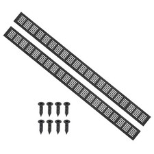 2pcs 31.5"x2.4" Air Vent Cover Door Grille Ventilation Louvered for Cabinet