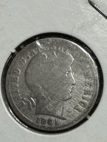 1901-o Barber Dime, Better Date, 99c Shipping Offer