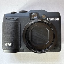 Canon PowerShot G16 12.1MP Digital Camera WiFi 5x Zoom Great Condition