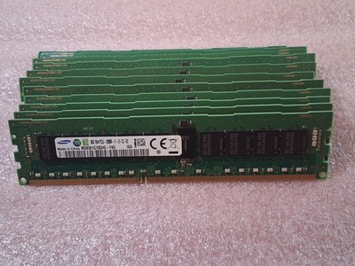 Lot of  12 Samsung 8GB 1Rx4 PC3L-12800R M393B1G70QH0 DDR3L-RDIMM ECC SERVER RAM