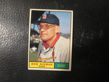1961  TOPPS #178 BOB NIEMAN  CARDINALS   EX+/EXMT