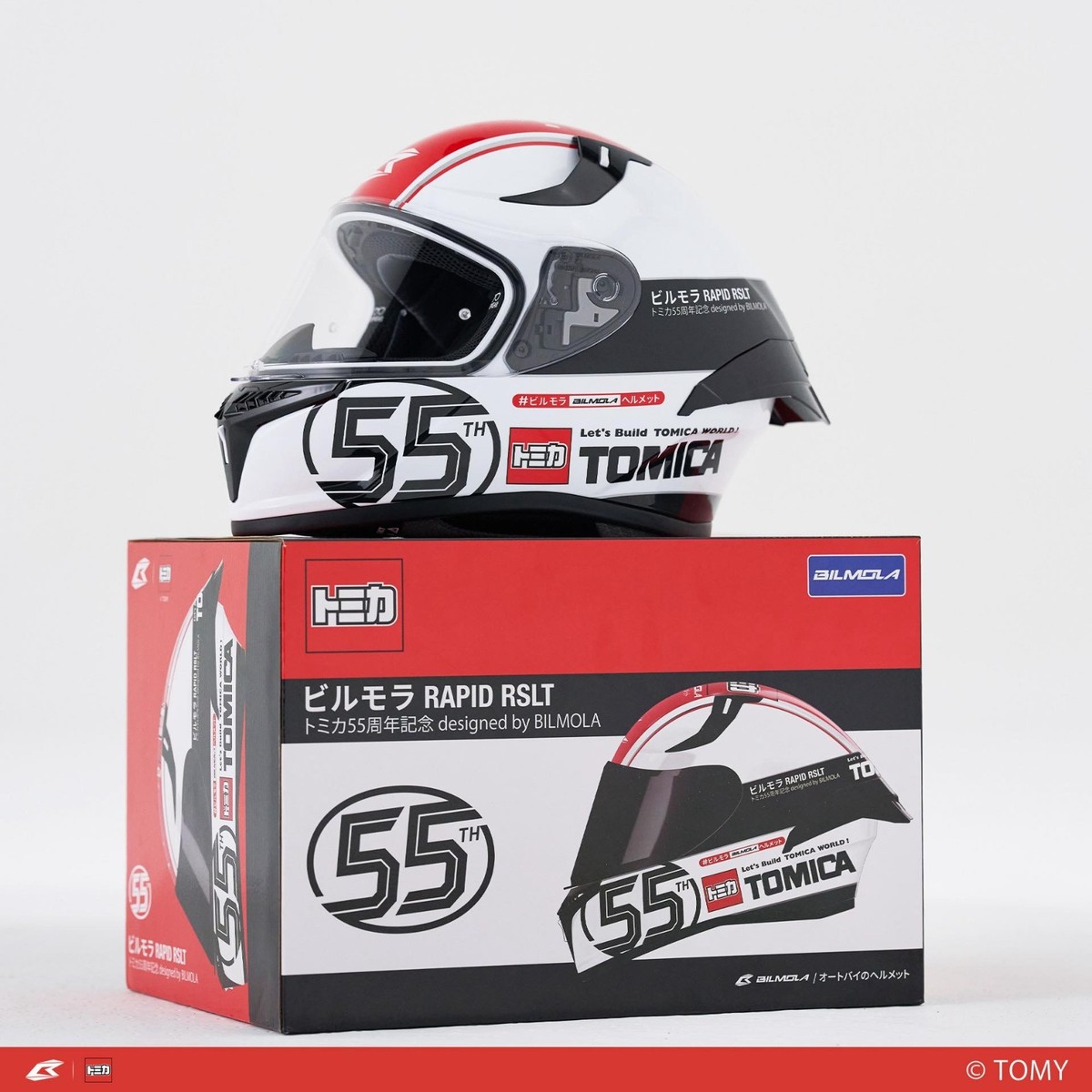 Motorcycle helmet Bilmola X TOMICA 55th Anniversary LIMITED