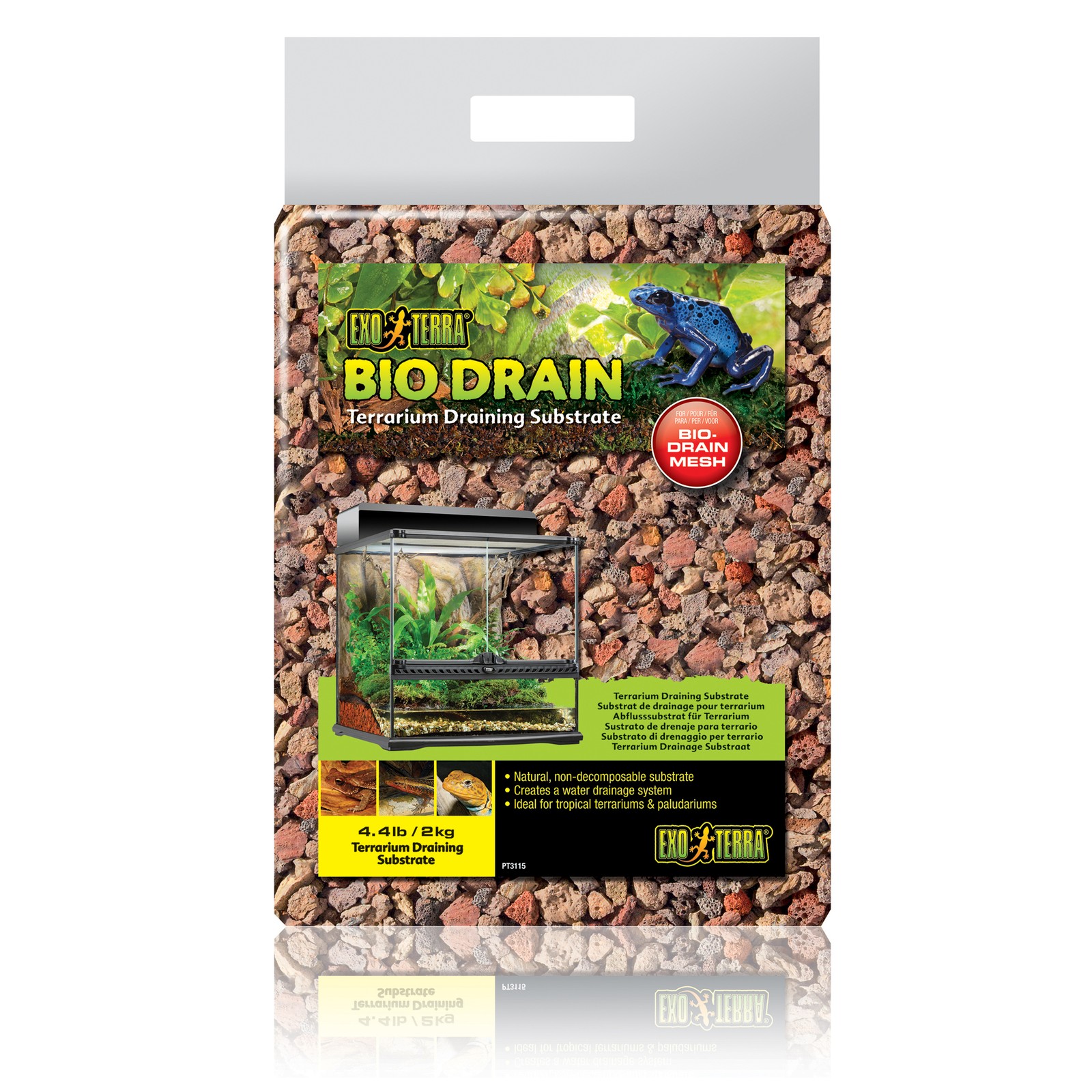 Exo Terra Bio Draining Substrate 2kg Clay Balls LECA Drainage Layer Terrarium