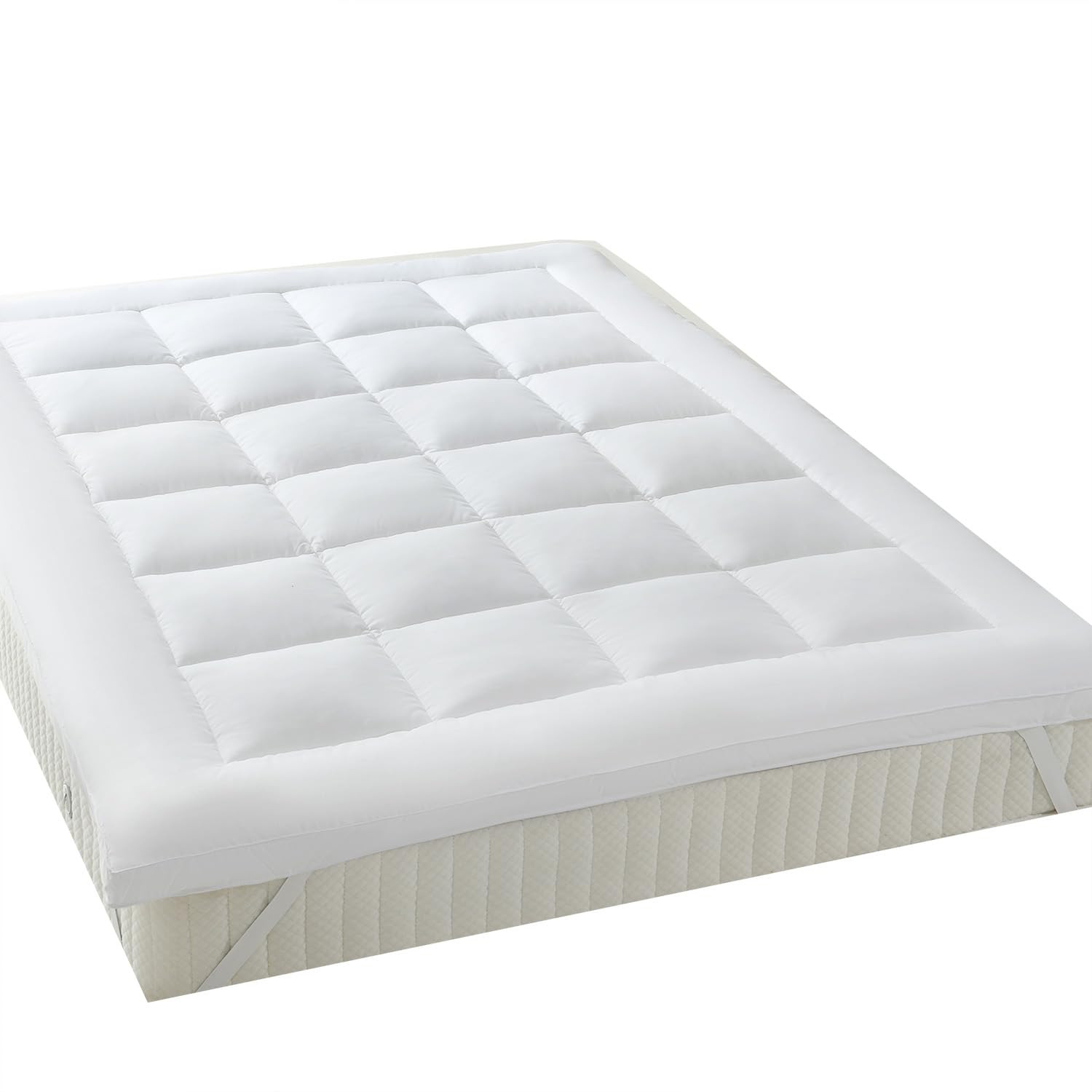 Mattress Topper, Twin-XL, 2 Inches Hypoallergenic Overfilled Down Alternative...