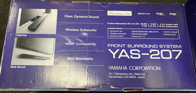 RARE Yamaha YAS-207 Front Surround System Soundbar, NEW (READ