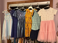 Girls Size 10/12 Dresses Lot of 6