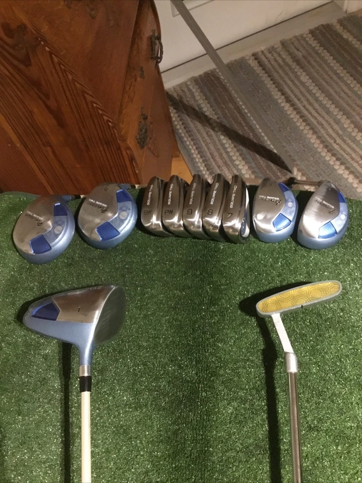 Square Two Ladies Finesse Full Set (D,3W,5W,5H, 6H, 7-PW-SW, Putter)Graphite VGC - Image 2 of 4