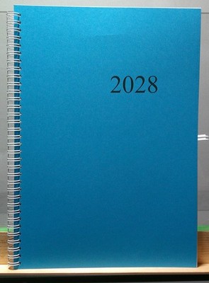 wochenkalender A4 Blau 2028