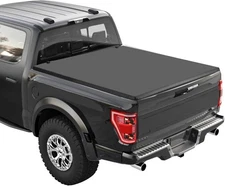 6.5FT 4-Fold Soft Folding Truck Bed Tonneau Cover Fit for 2015-2023 Ford F150