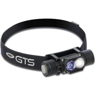 NGT LED-Stirnlampe UV-Licht Nachtangeln Ultraviolett 18650 Akku USB-C Outdoor