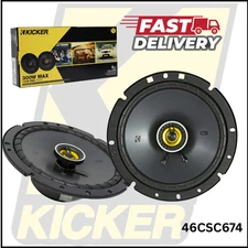 KICKER 46CSC674 / CS SERIES 6.75" 2-WAY COAX SPEAKERS (PAIR) **NEW** 6 3/4" COAX