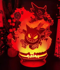 3D Ghost Monster LED Night Light Color Changing USB Lamp Kids Gift