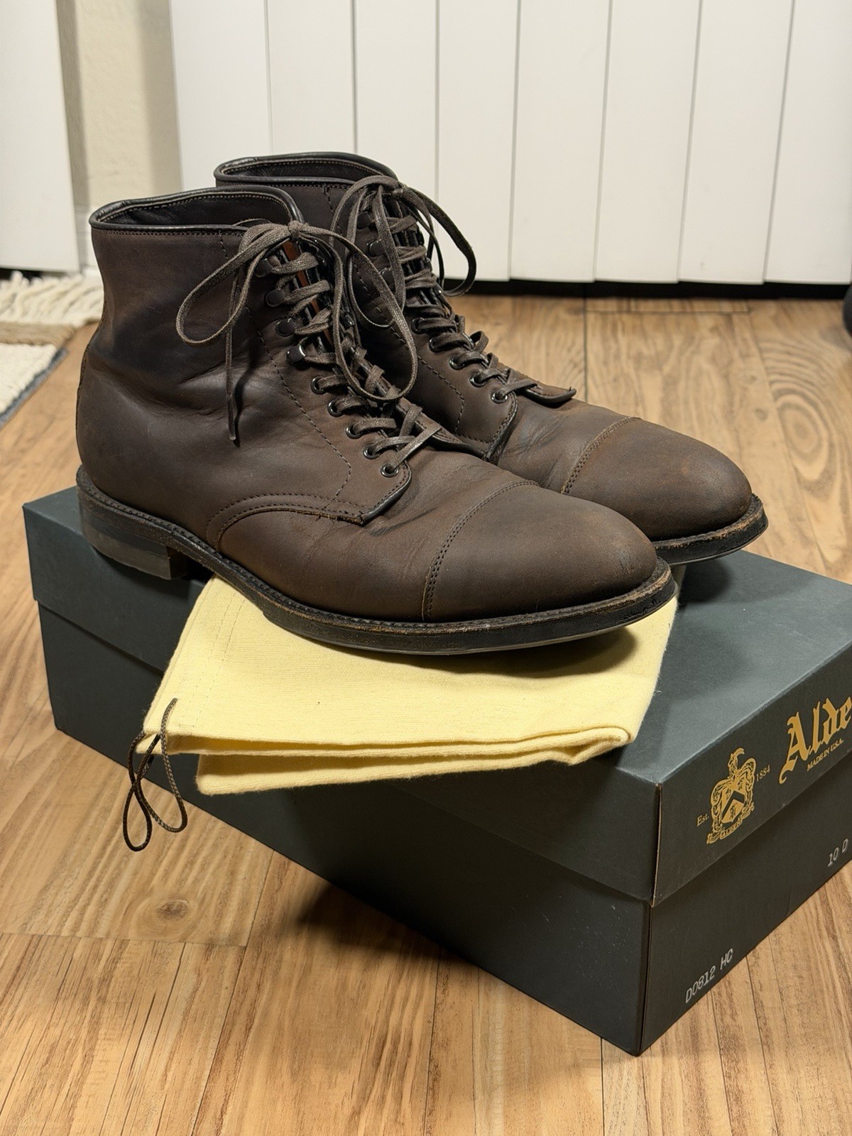 Alden D0812HC Tobacco Chamois Cap Toe Boot