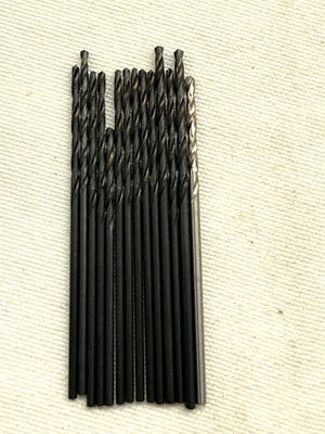 14pc Set of #54 Jobber Drill Bits - .0550'' Wire Gauge - HSS Black Oxide
