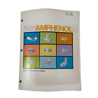 #ad #ad Amphenol Bunker Ramo General Products Illustrated Catalog GL6 Connectors Vintage $35.00