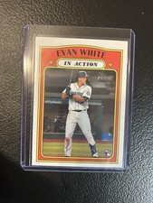 2021 Topps Heritage - In Action Evan White #134 (RC)