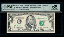 AC 1993 $50 Richmond FRN PMG 65 EPQ Fr 2125-E