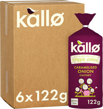 Kallo Veggie Cakes, Caramelised Onion, 6 X 122G