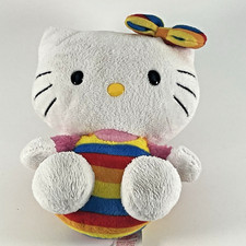 TY Hello Kitty Beanie Baby Plush Rainbow Outfit Sanrio Collectible